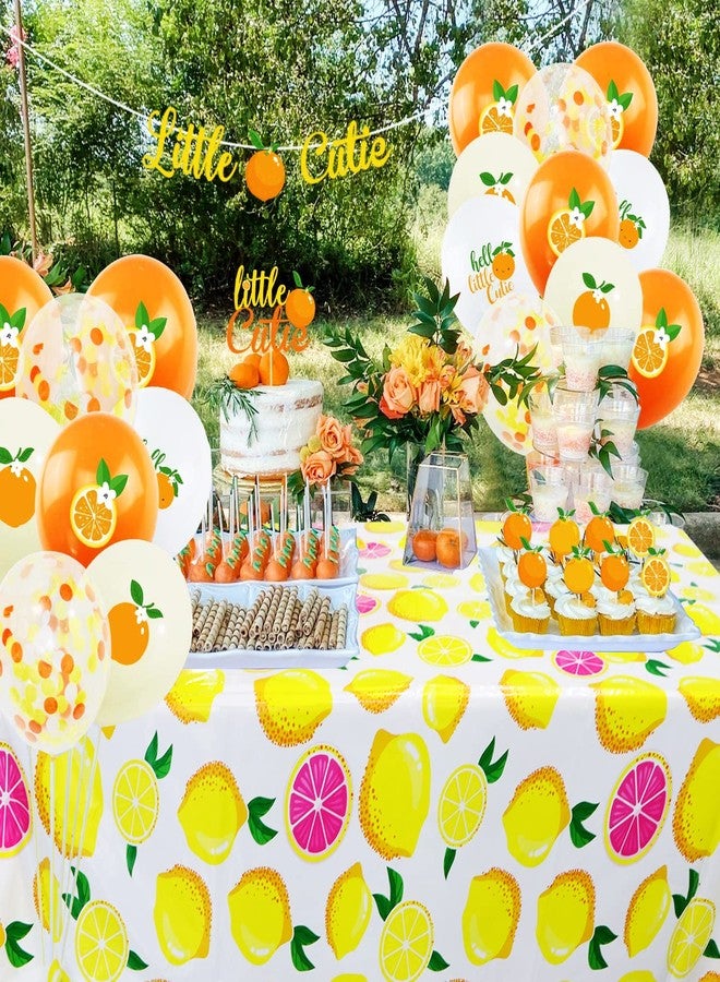 HSPAIDYP Lemon Tablecloth 108"x54" Lemon Party Decoration Disposable Summer lemonade tablecloth lemonade stand Table Cover for Summer Lemon Party Supplies Beach Picnic Kids Birthday Party Decorations(1Pcs) - Image 4